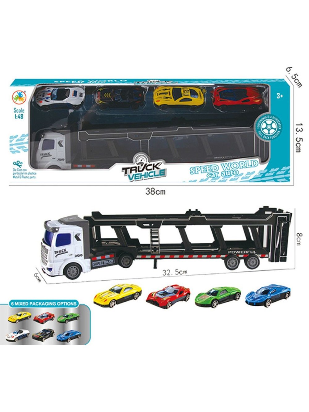 Машина автовоз с 4 спортивными машинками (201789601)