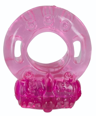 Эррекционное кольцо с вибрацией One Time Vibrating Ring (Цвет: розовый)