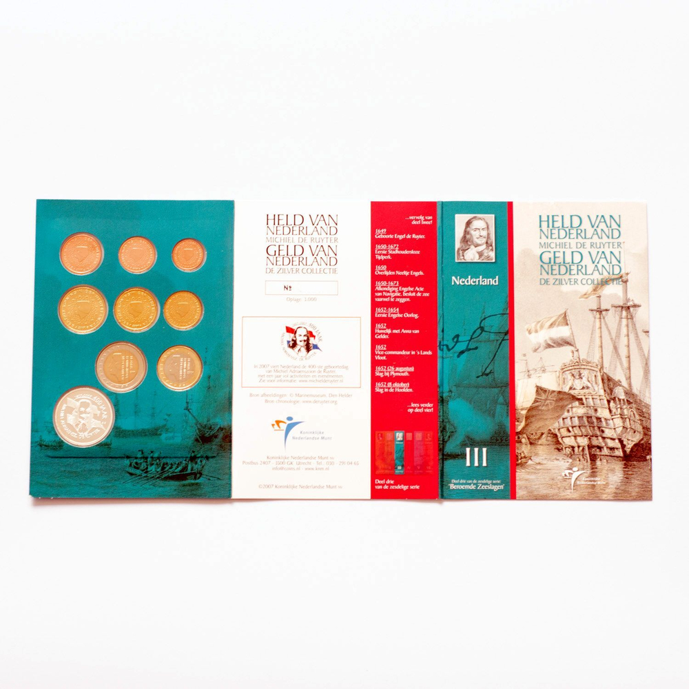Netherlands 2007 Year Sets "Michiel de Ruyter" 6 Coin Sets