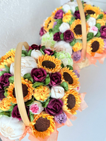 Корзина «Подсолнухи» 27 см