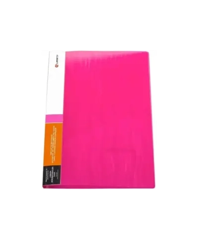 Папка с бок.зажимом 20мм Lamark 0,65 Волна полупрозрачная красная CF0044-WRD