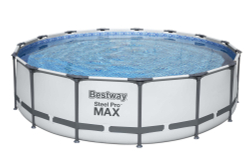 Каркасный бассейн Bestway 457х107 см + фильтр-насос 3028 л/ч, тент, лестница (56488 BW)