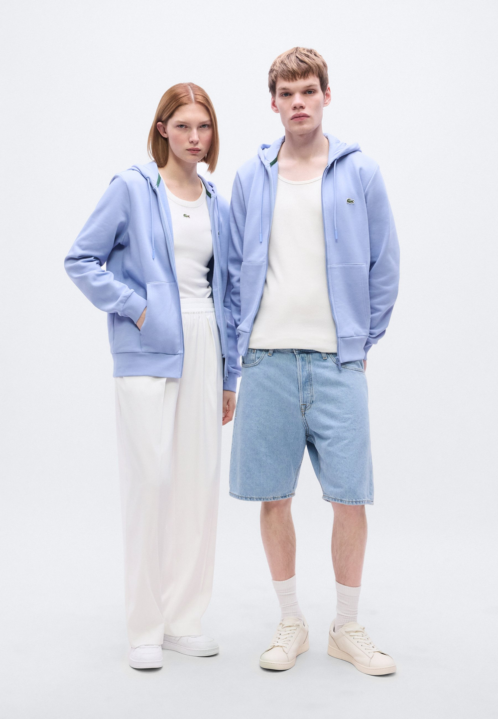 Lacoste Толстовка на молнии - Голубой (LA222S089-K18)