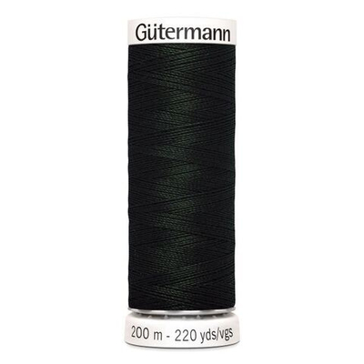 Нить Sew-All 200 м, Gutermann, 766 черно-зеленый