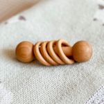 Деревянная погремушка Колечки на палочке Леснушки