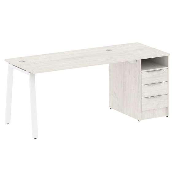 Метал Систем Рабочая станция с тумбой на А-образном м/к БА.РС-СТП-1.3