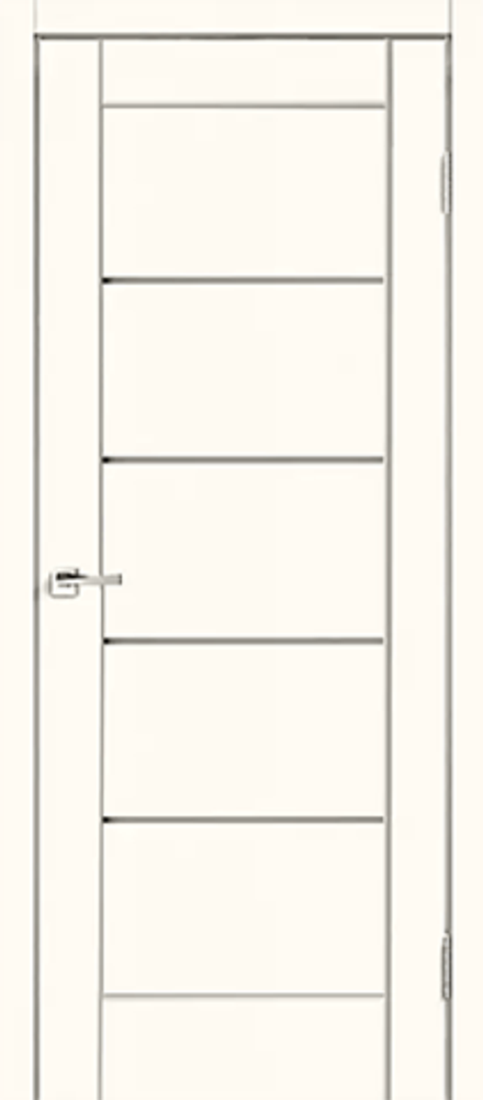 Межкомнатная дверь Velldoris Premier 1 PO Мателюкс Эмалит молочный
