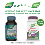 Nature's Way, конский каштан, стандартизированный экстракт, 90 веганских капсул