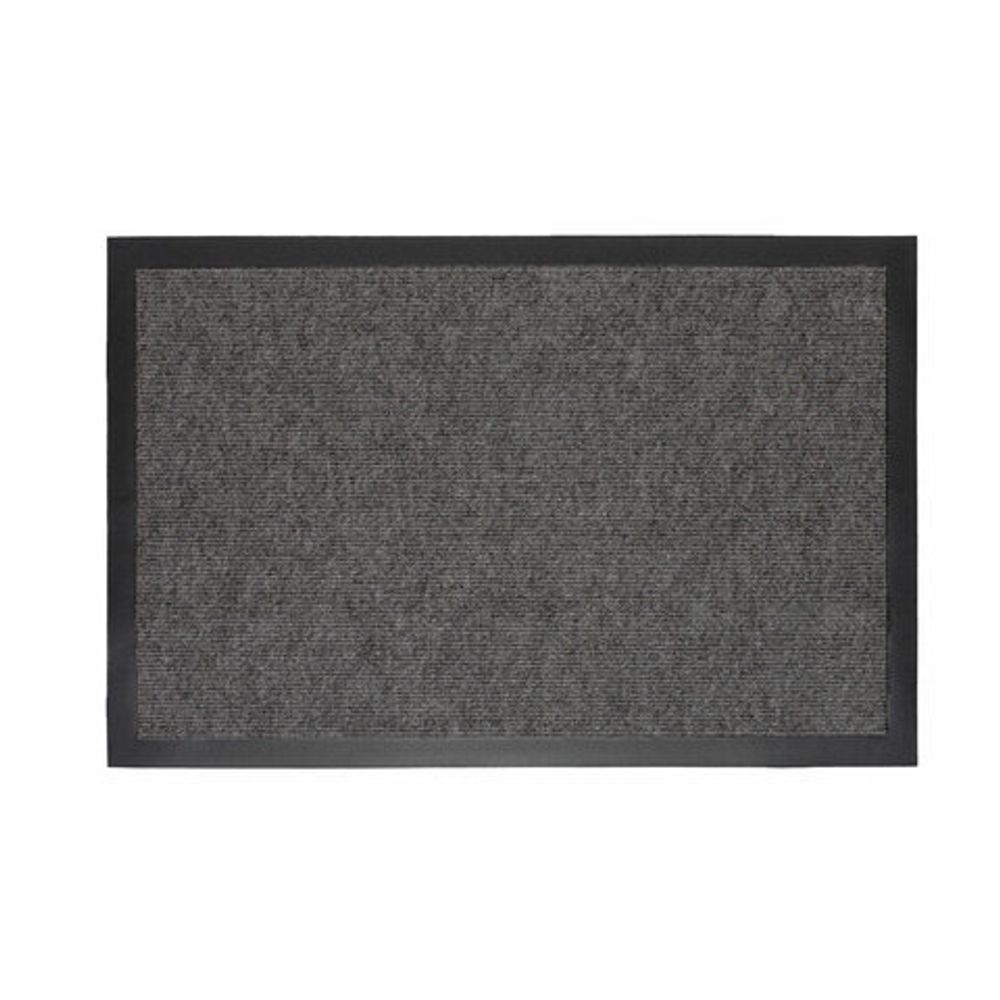 Коврик придверный 80х120 см, СЕРЫЙ, влаго-грязезащитный, 300 г/м2, мелкий рубчик, PRIMILA STANDARD, 701020