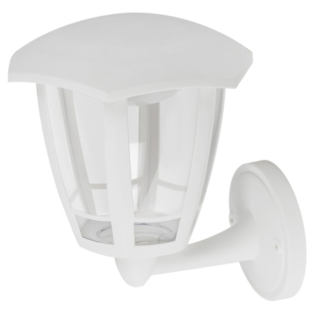 Садово-парковый светильник ЭРА ДБУ 07-8-005 3000К Дели 1 белый 6 гранный настенный IP44 светодиодный 8Вт 3000K | Садово-парковые светильники