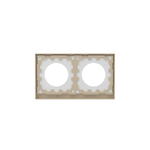 Рамка 2 поста IP44, KANT, черный уголь