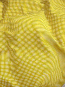 Наволочка комплект 2шт перкаль Сказка "Желтая клеточка" 40х40 см на молнии