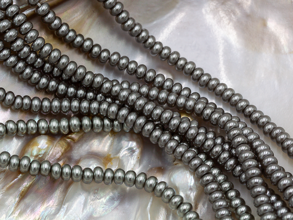 Жемчуг 4,4мм, "Майорка. Имитация", рондель