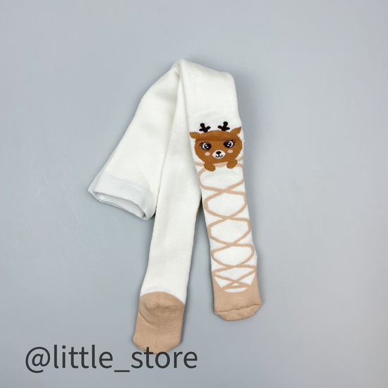 Колготки махровые Балеринка, Молочные