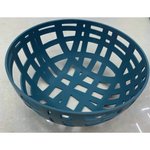 Фруктовница пластиковая «Астория» 22*10см, синяя пыль