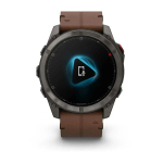 Смарт-часы Garmin fenix 8 Pro AMOLED (51 мм) Sapphire карбоново-серый DLC титан с каштановым кожаным ремешком