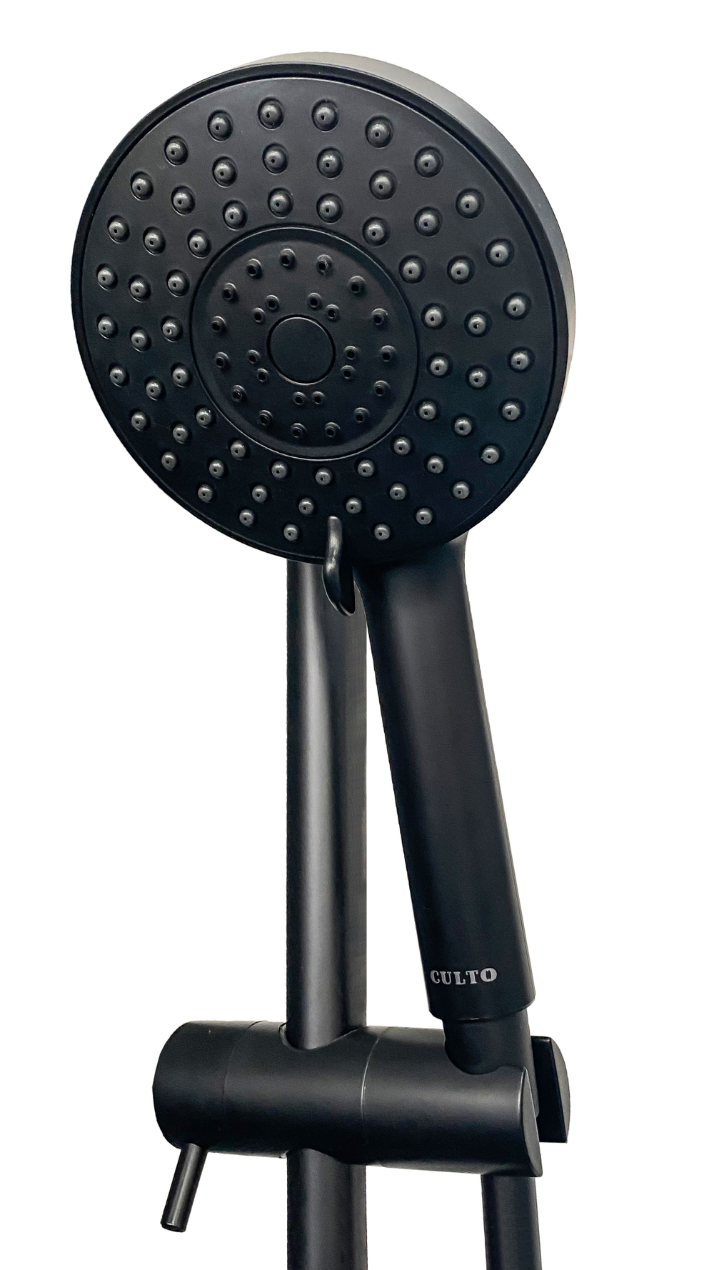 Душевой гарнитур черный с мыльницей CULTO JET BLACK SS01JTB