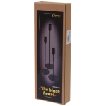 Подсвечники «THE BLACK HEART» 8*8*23/28/32 см (набор 3 шт), Черный