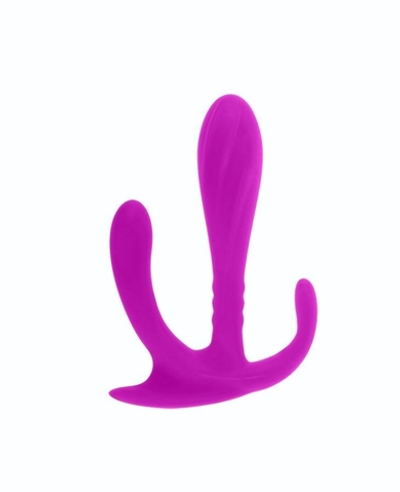 Силиконовый тройной стимулятор Edgar (Цвет: лиловый)