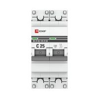 Выключатель автоматический двухполюсный C 25А 4,5кА PROxima EKF