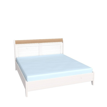 Кровать «Бейли» без изножья 160х200 белый воск/антик