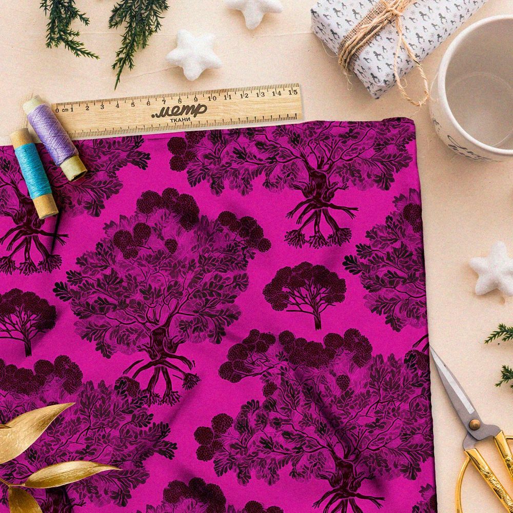 Ткань премиум габардин призрачные грёзы