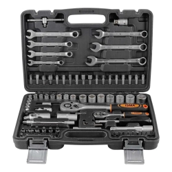 Набор инструментов 82пр. 1/2'', 1/4''(6гр.) ISMA ISMA-4821-5EURO