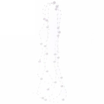 Бусы на ёлку 2м «Роса» d-7,5мм, Белый