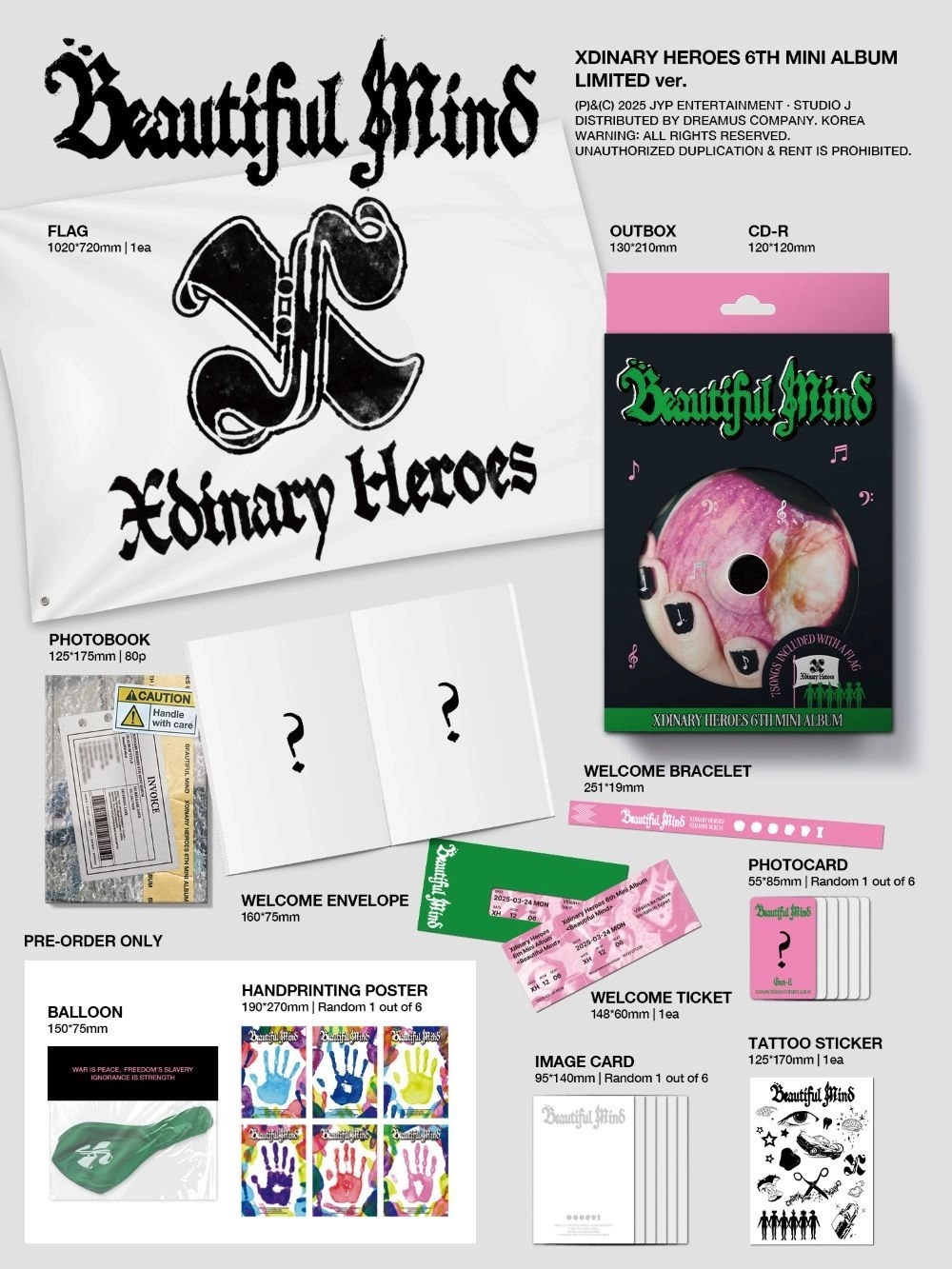 Альбом Xdinary Heroes - Beautiful Mind [Limited Ver.]