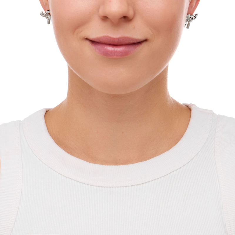 Серьги Элегантный Бант – Серебро