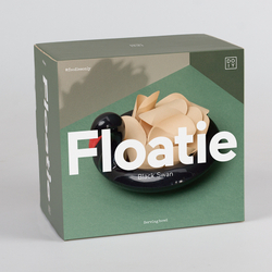 Миска сервировочная керамическая floatie black swan