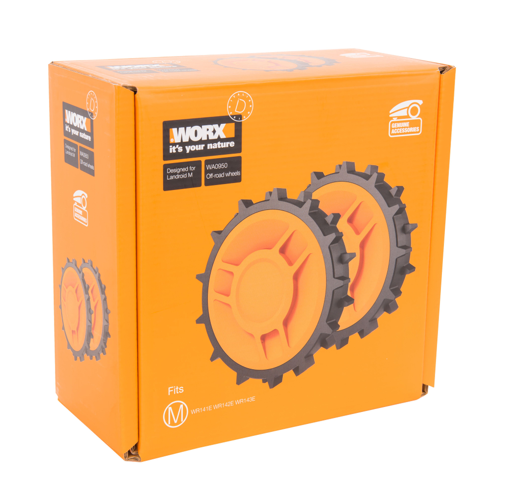 Комплект колес повышенной проходимости WORX WA0950 "Внедорожник" для Landroid (2 шт)