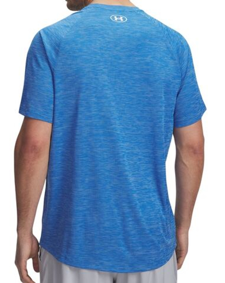 Мужская теннисная футболка Under Armour Tech Textured Short Sleeve - ether blue
