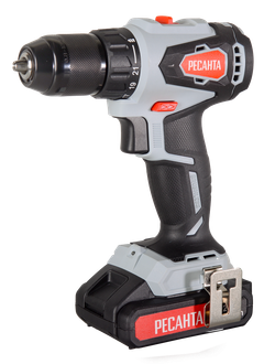 Дрель-шуруповерт аккумуляторная Ресанта ДА-20-2ЛК-Б (2,0 А/ч) (бесщеточный двигатель)