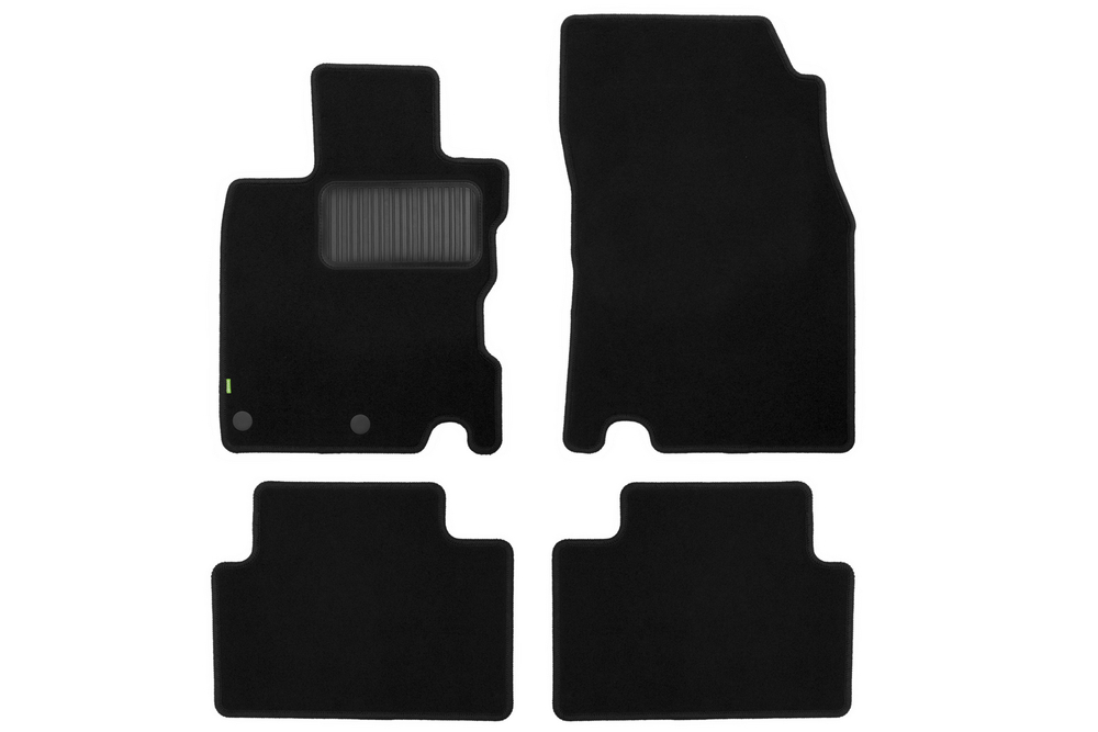 Коврики в салон для NISSAN Qashqai+2 2008-2010, 2010-2013, кроссовер, 4 шт. (текстиль) KLEVER02362401210KH