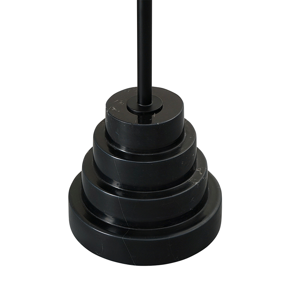 Столик кофейный sustainable collection, D38 см, серо-голубой/черный