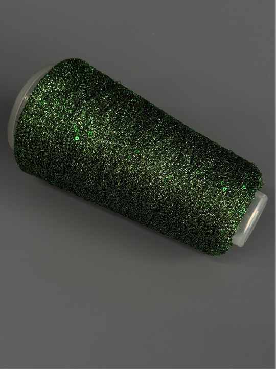Пряжа Siyue Lurex Sequins пайетка 1,5 мм (53/молодая листва), 1800м/50гр