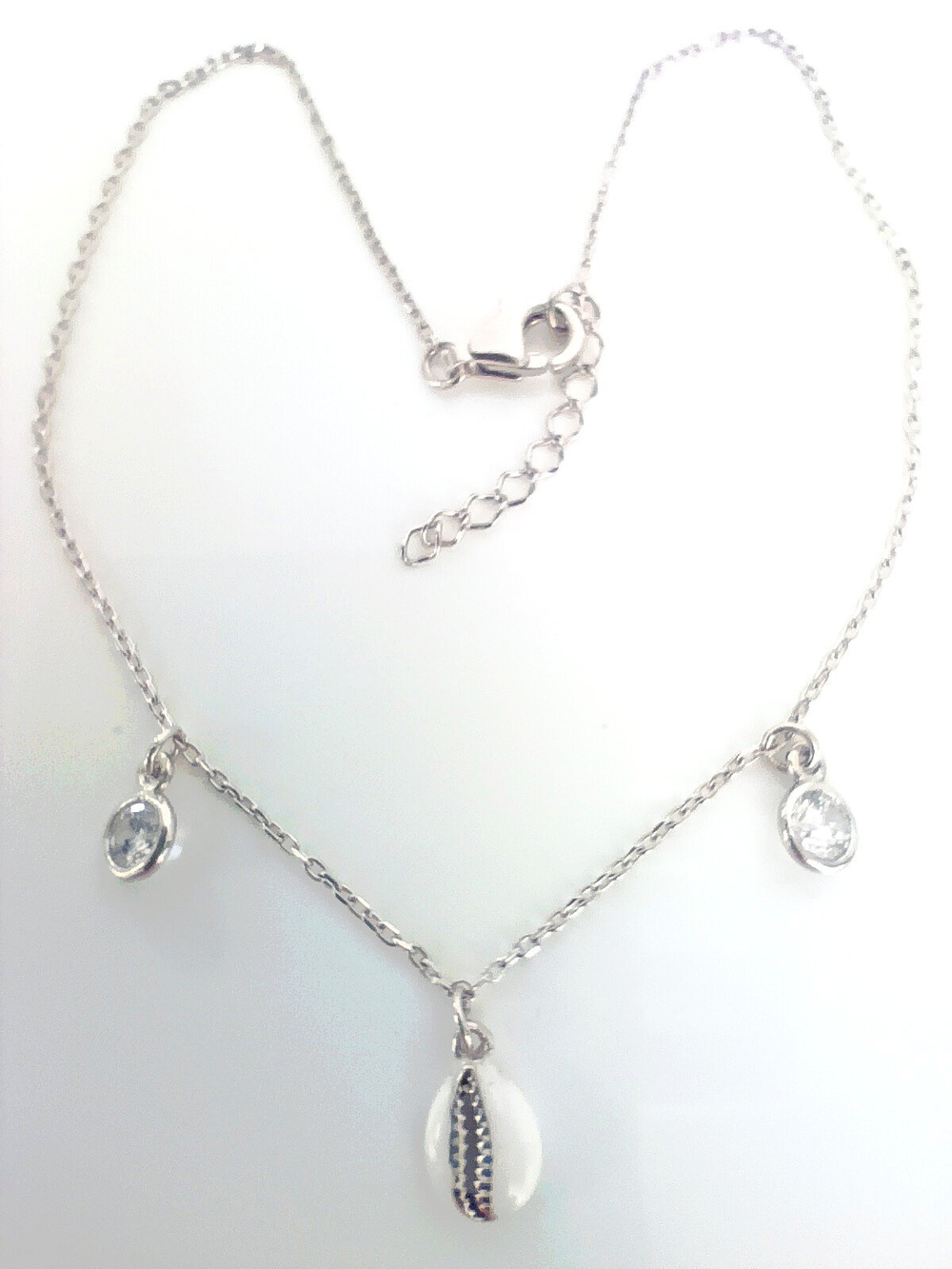 Браслет с эмалью и цирконом Эстерелла, серебро 925*, родирование/Ф