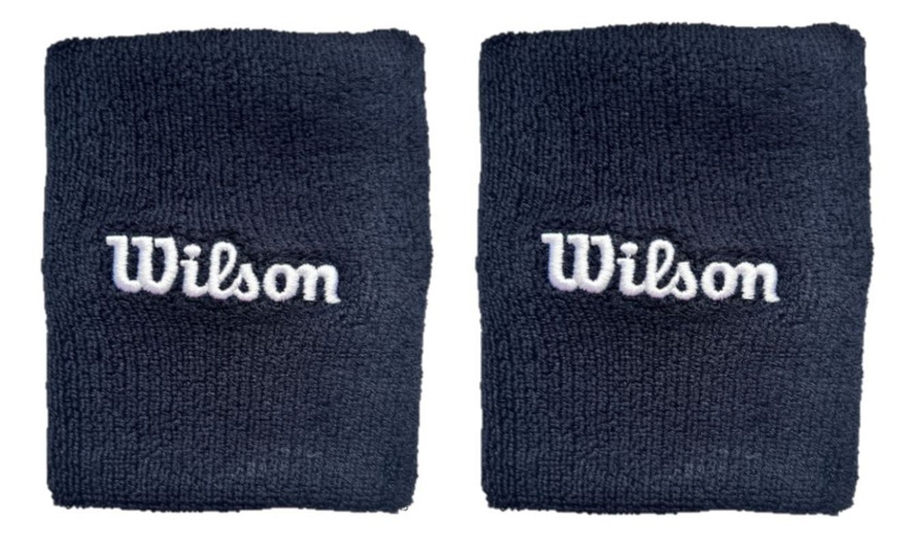Напульсник теннисный Wilson Wide Terry - небесный