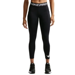Женские леггинсы Nike Pro 365 Mid-Rise 7/8 - black/white/matte silver