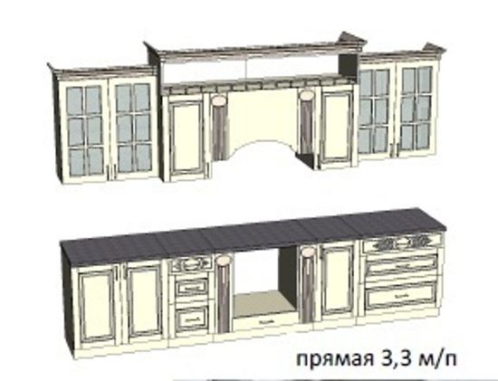 Кухня модульная ВЕРОНА 3300