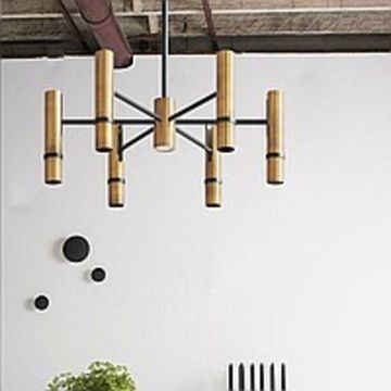 Люстра c поворотными плафонами в индустриальном стиле REACT