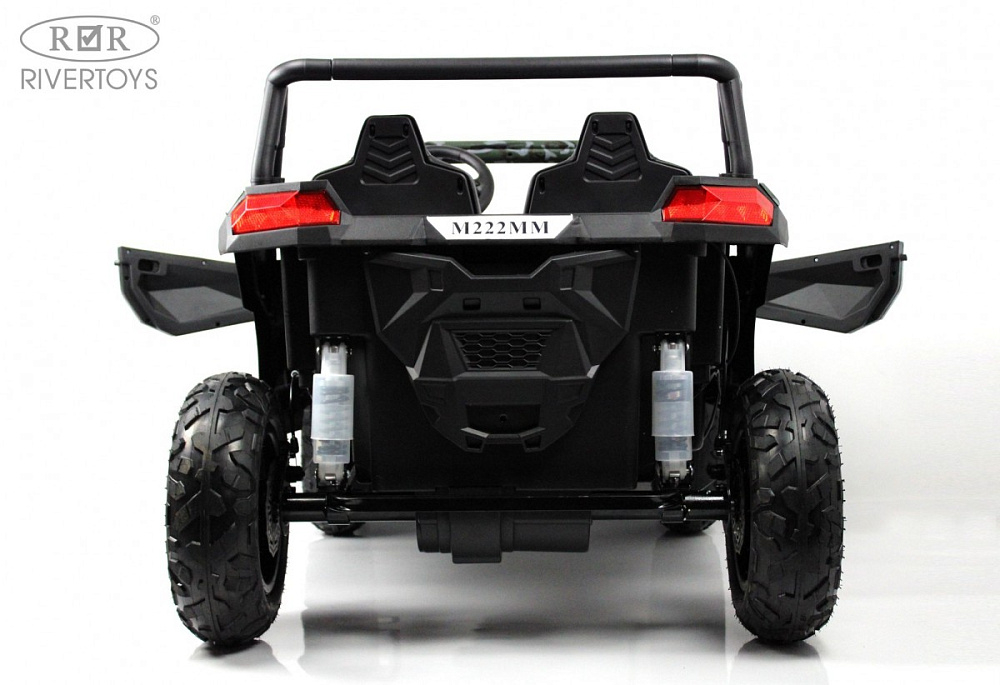 Детский электромобиль RiverToys M222MM зеленый камуфляж