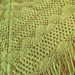 Шаль неоново-желтая