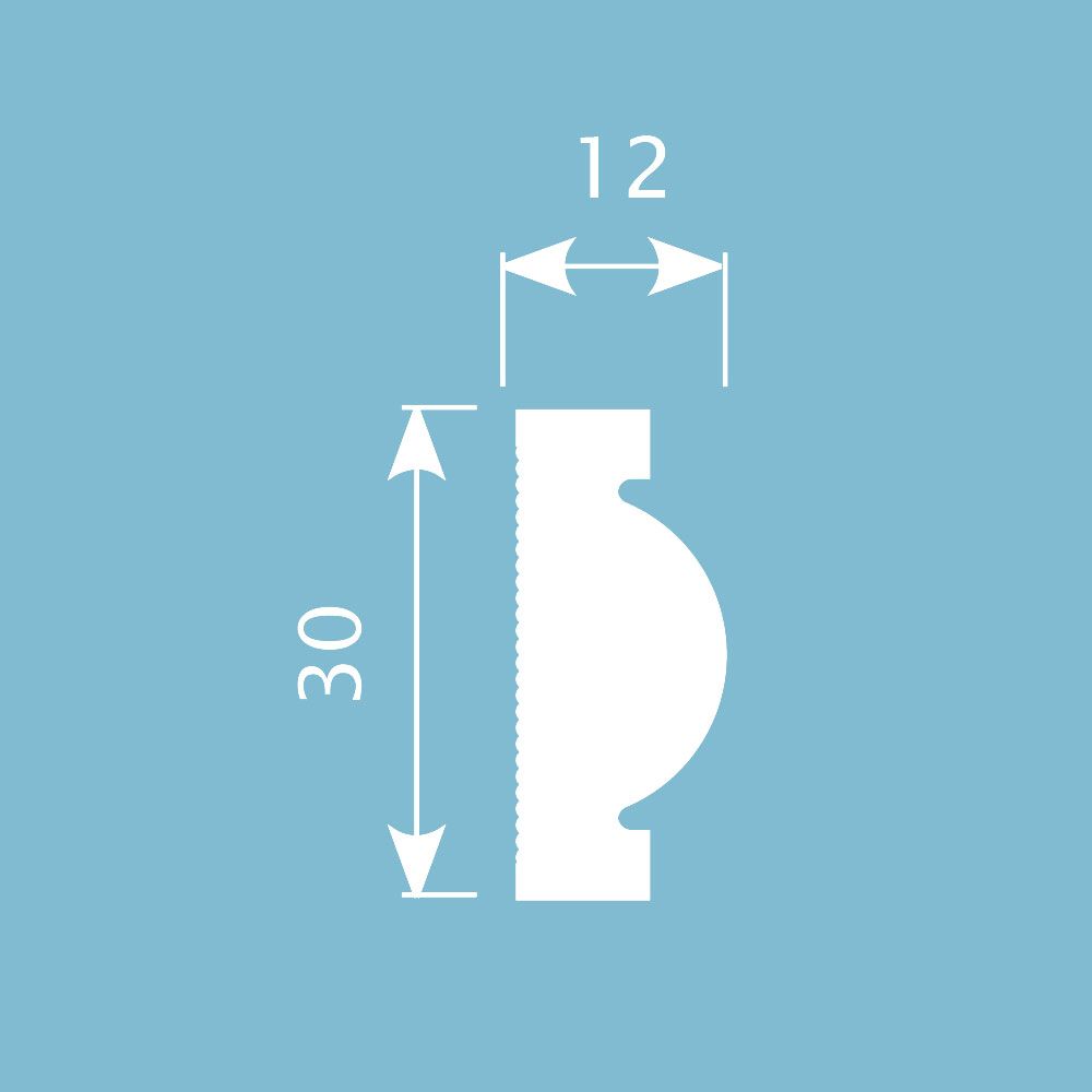 Молдинг Ecopolymer, 30x12 мм