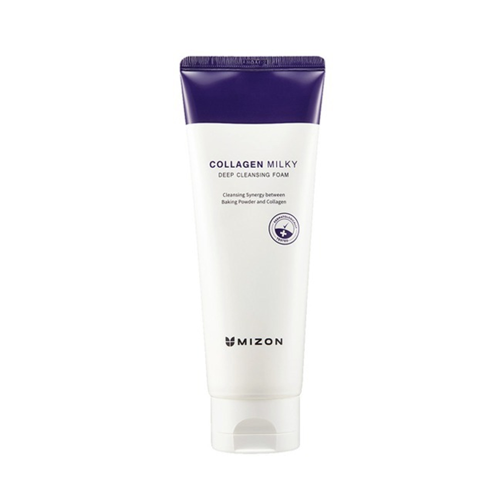 Mizon Collagen Milky Deep Cleansing Foam пенка для умывания с коллагеном