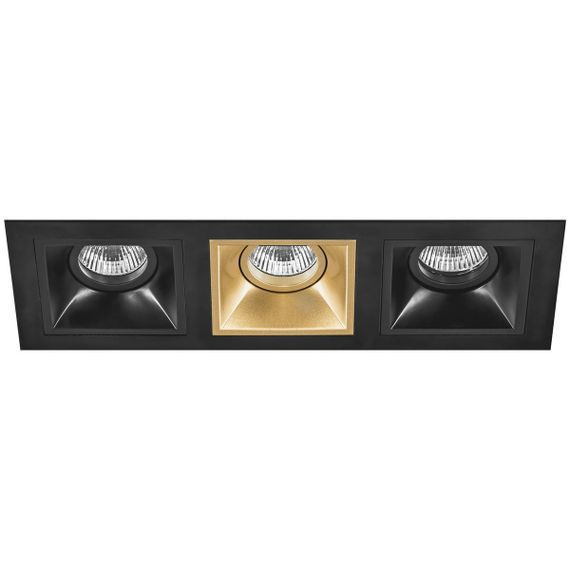 Комплект из светильников и рамки Lightstar Domino Quadro (214537+214507+214503+214507) D537070307