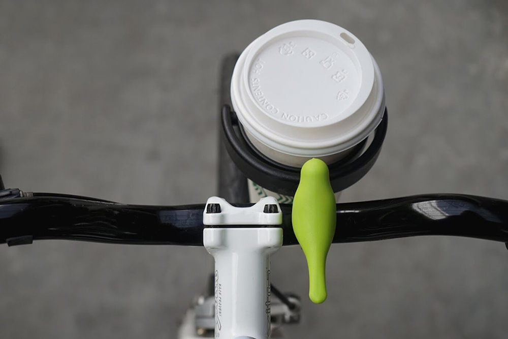 Держатель для стаканов bird, черный/зеленый