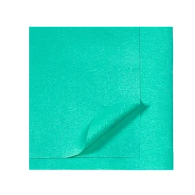 Бумага крепированная для стерилизации пар/газ мягкая Клинипак 400х400 мм зеленая 1000 шт