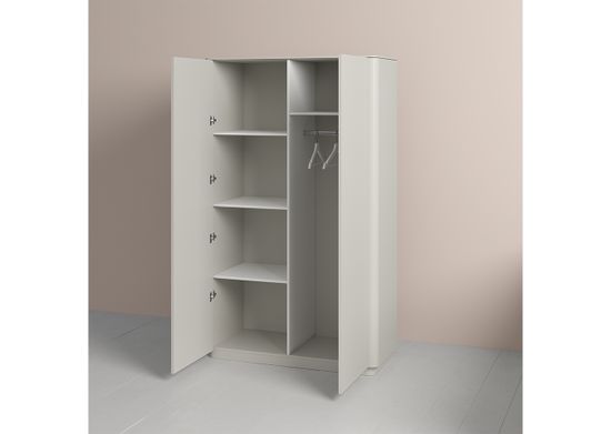 Шкаф Tammi 2-х створчатый высокий (серо-бежевый)